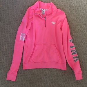 Pink brand Quarter zip sweatshirt